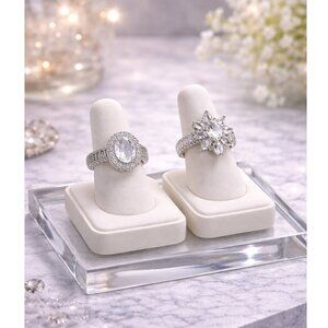 Crystal Rhinestone Bling Rings